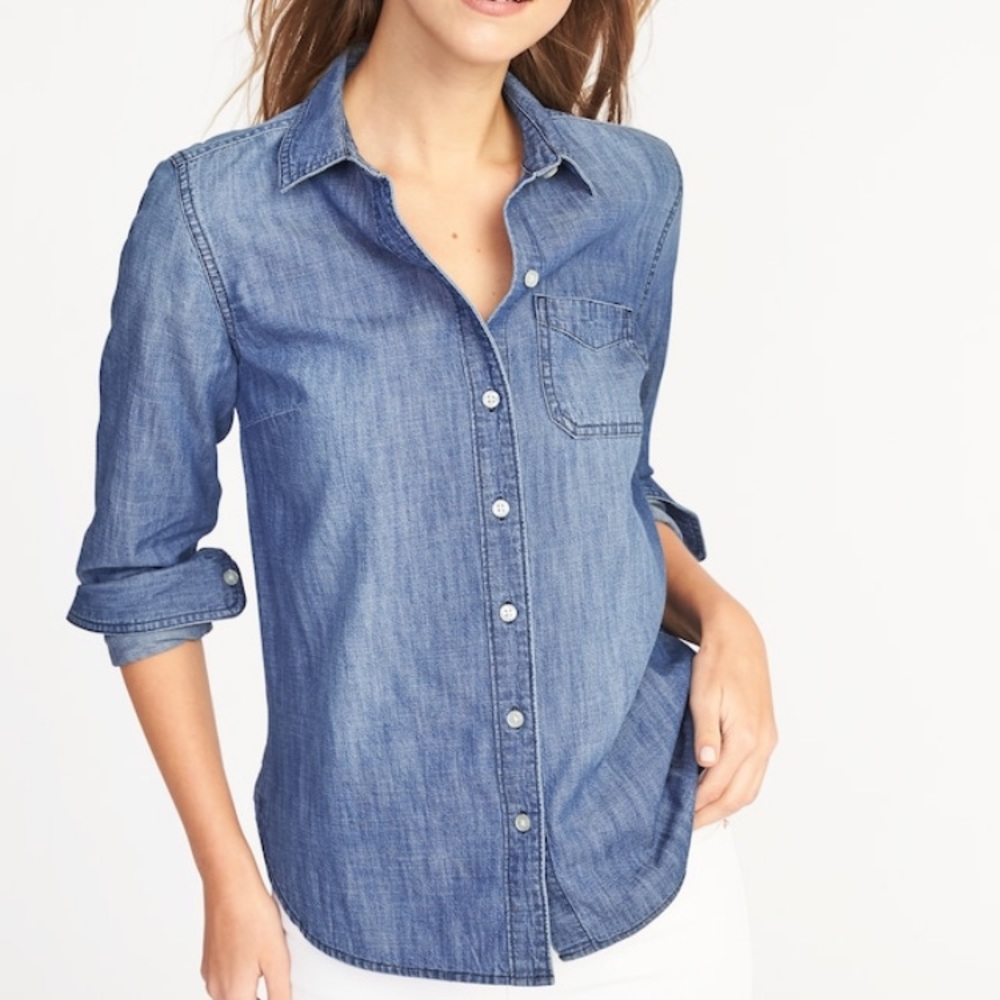 Old navy denim button down